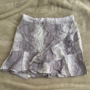 Stylish Gray Mini Skirt